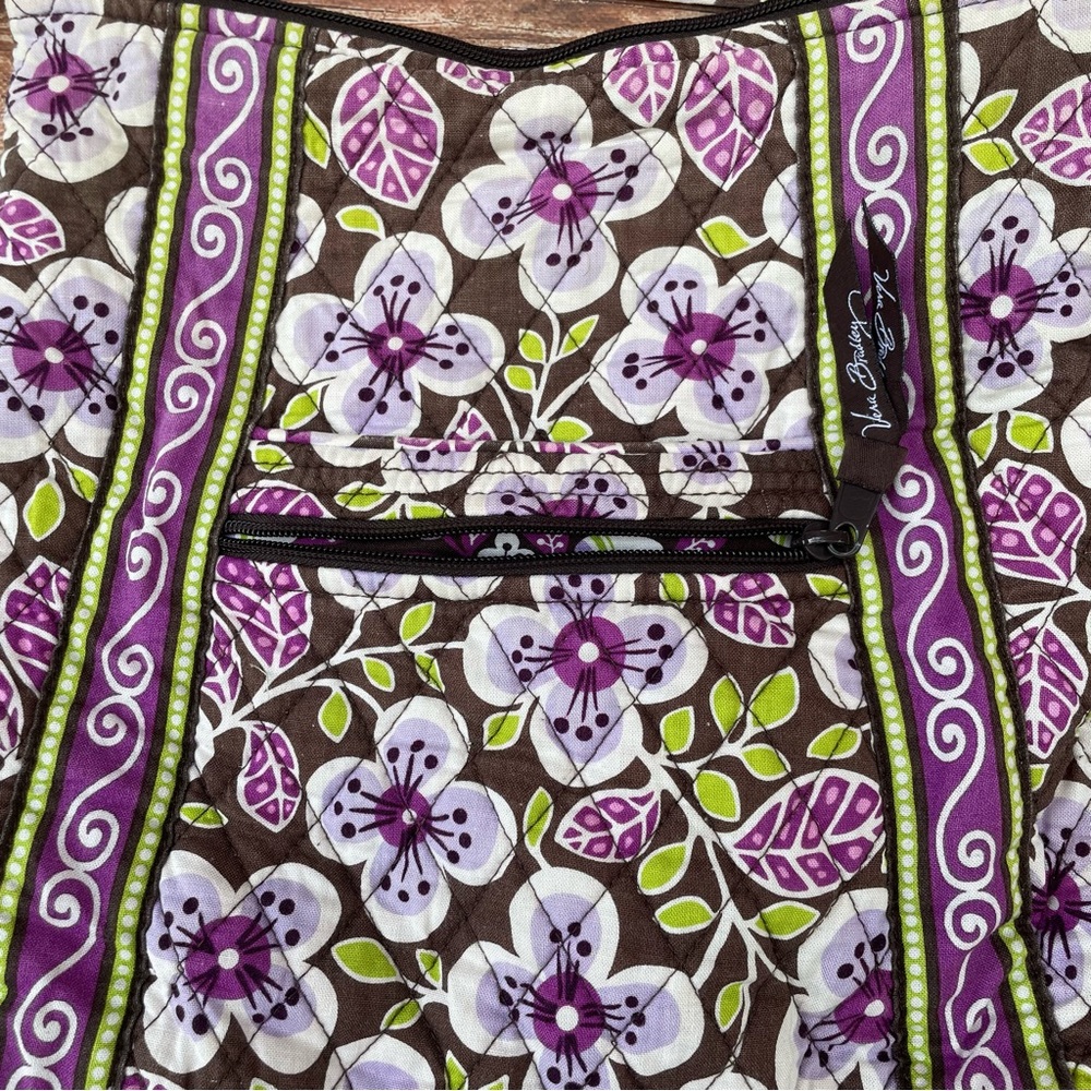 Vera Bradley Plum Petals Hipster Crossbody
Bag Shoulder green/purple - Picture 8 of 14